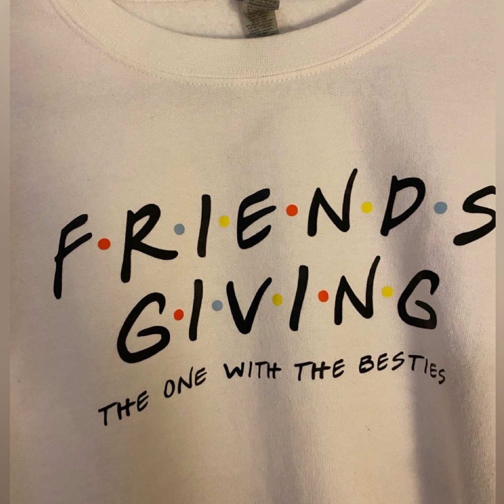 Friendsgiving Friends themed sweatshirt